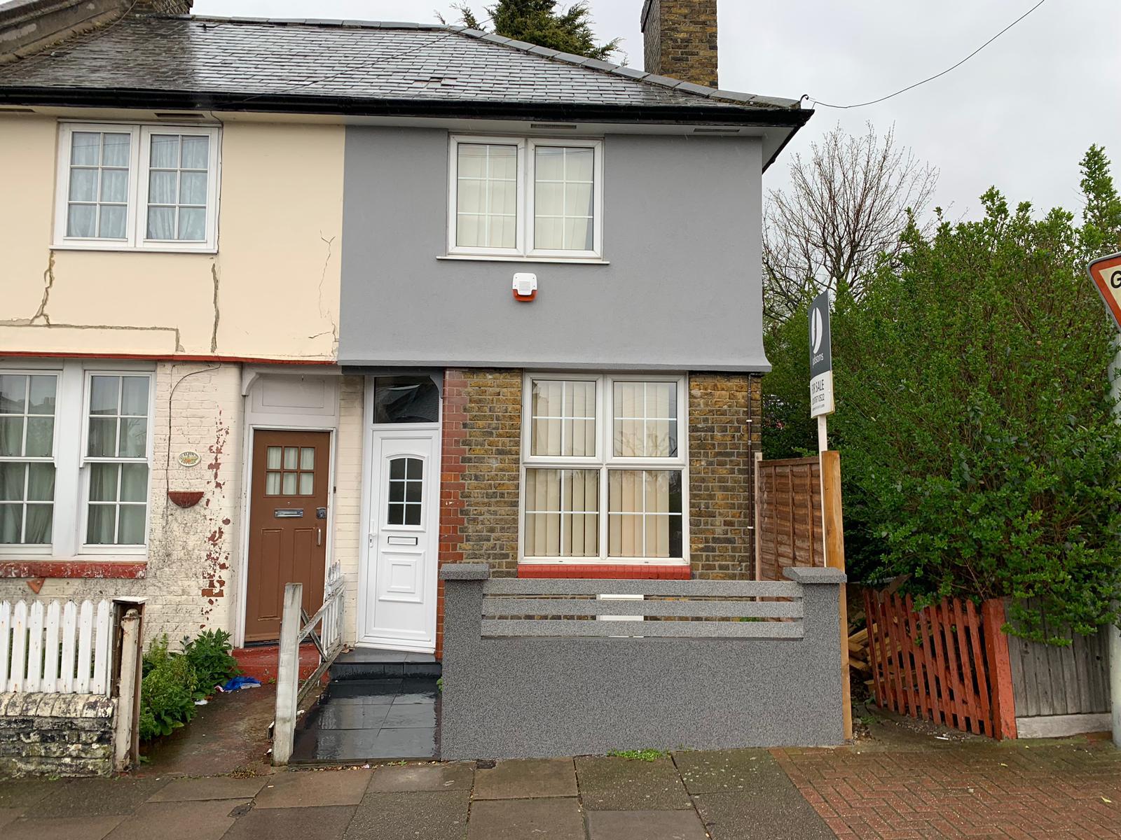 Damaged insulation of external walls